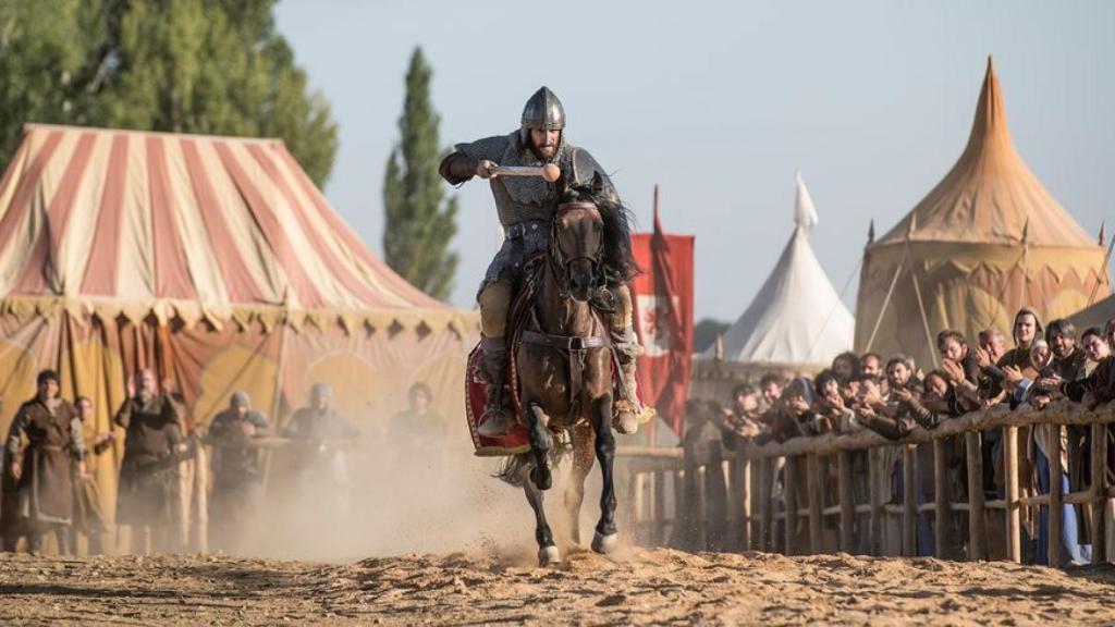 Un fotograma de la justa de 'El Cid'.