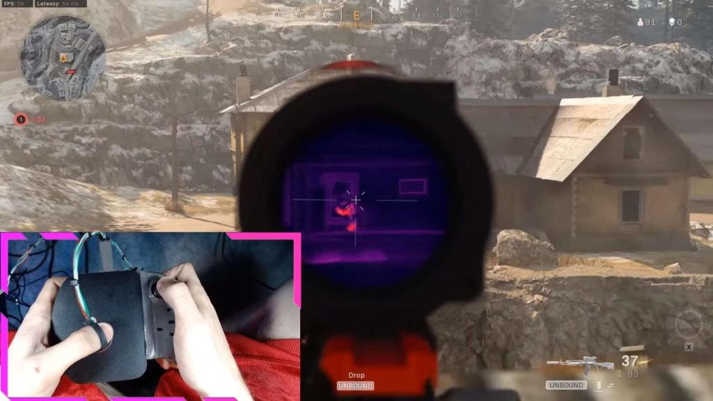 Funcionamiento en Call of Duty.