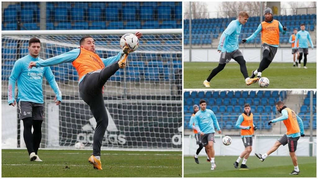 El Real Madrid se entrena en Valdebebas