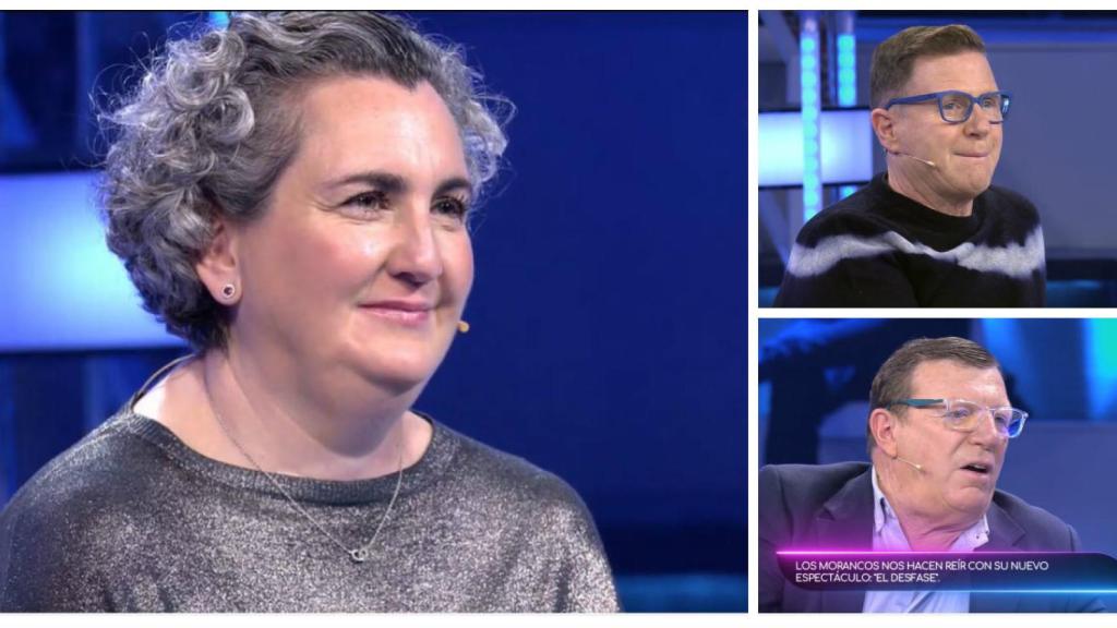 La chef Pepa Muñoz junto a Los Morancos en 'Volverte a ver'.