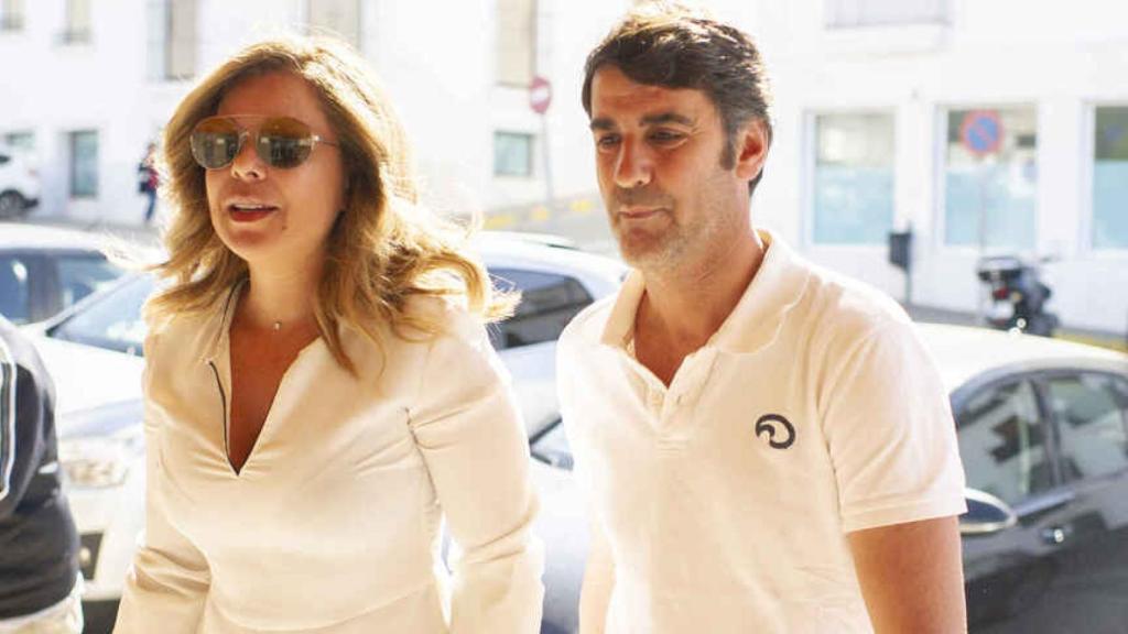 Campanario y Jesulín asistiendo al juicio en Arcos de la Frontera en 2019.