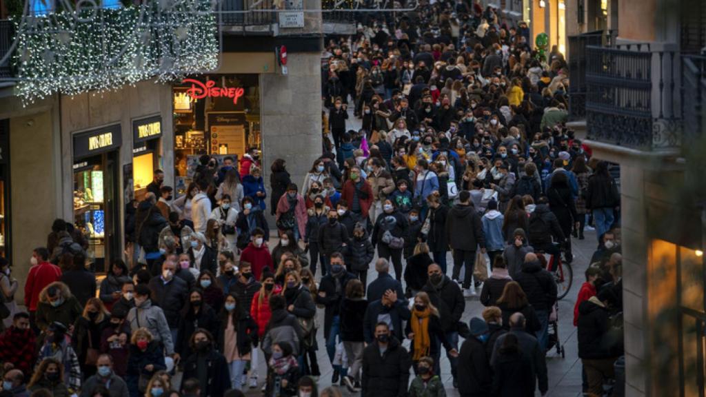 Las calles de Barcelona este viernes.