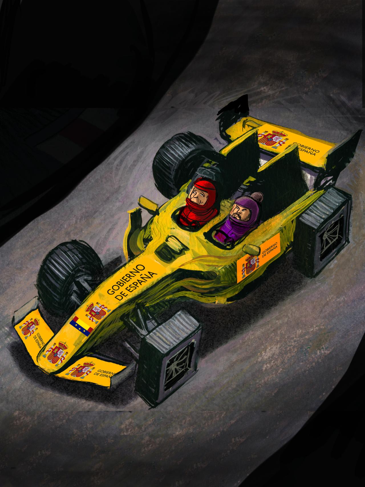 Dos volantes y un coche