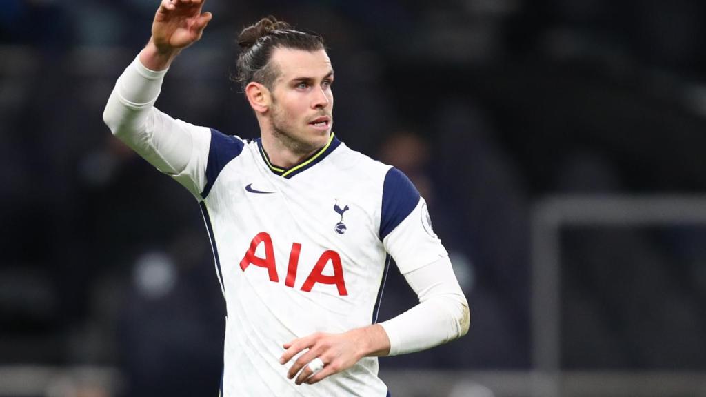 Gareth Bale, durante un partido con el Tottenham en la temporada 2020/2021