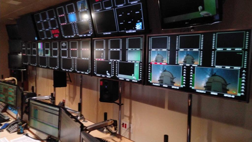 Momento en el que las pantallas de Canal Sur se han ido a negro.