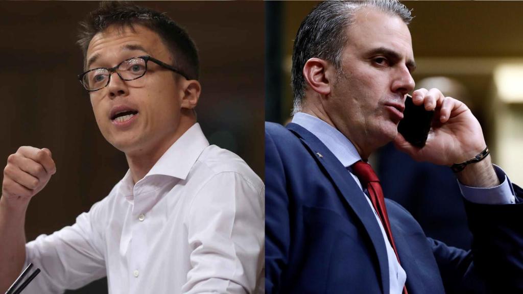 Errejón y Ortega Smith en un fotomontaje.