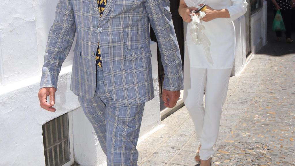 Michu con su suegro José Ortega Cano.