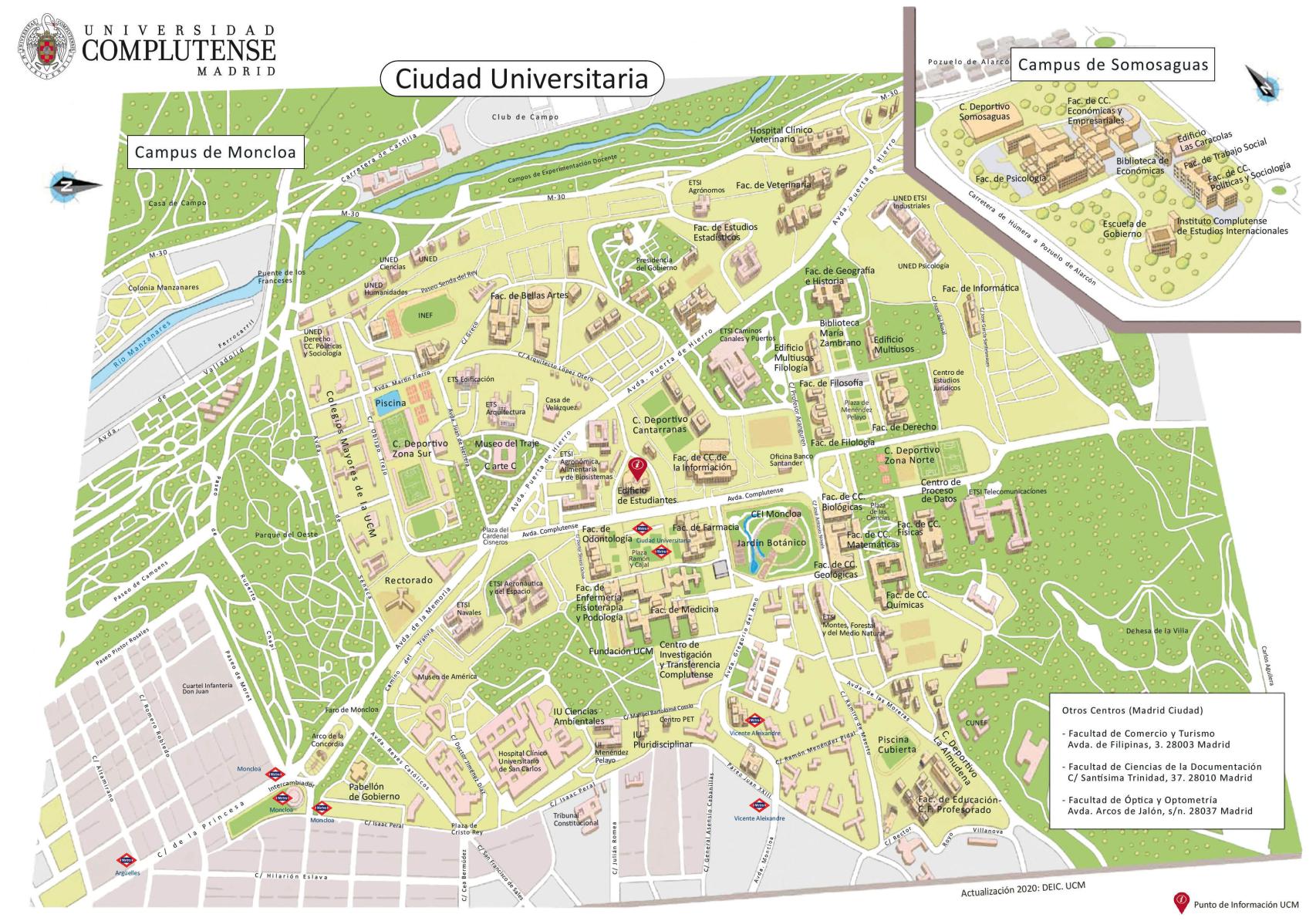 Plano Universidad Complutense de Madrid