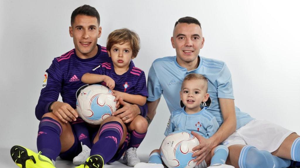 Hugo y Luca Mallo junto con Iago y Thiago Aspas protagonizaron la campaña del Día del padre.