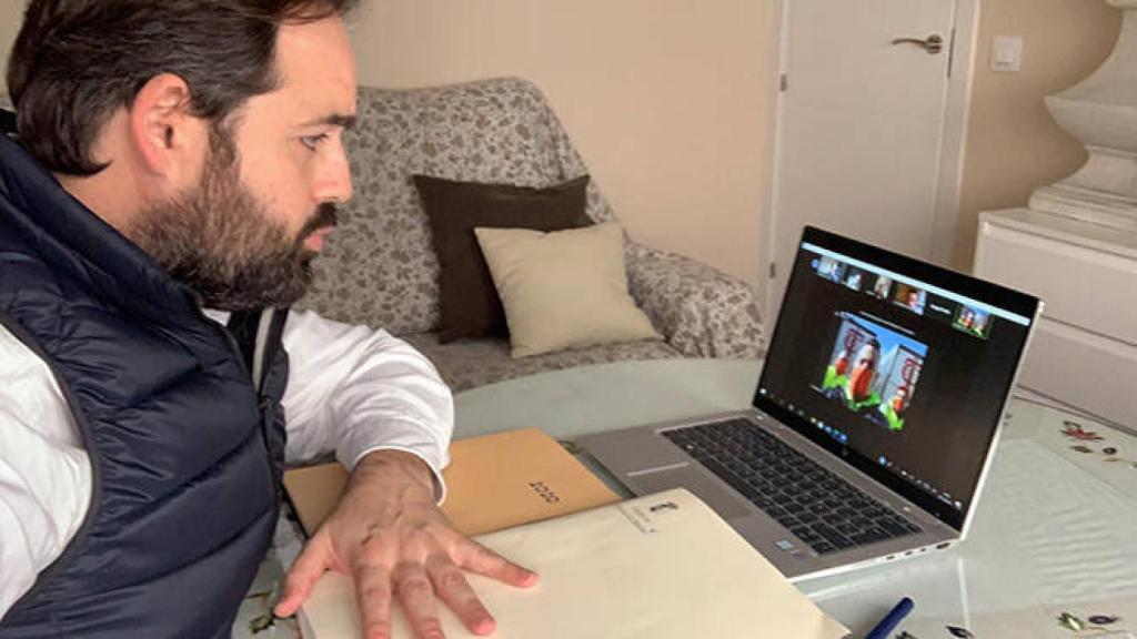 FOTO: Paco Núñez, durante la videoconferencia.