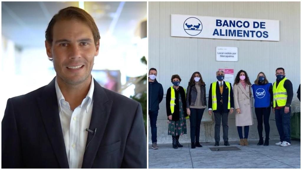 Rafa Nadal dona 3.000 kilos de comida