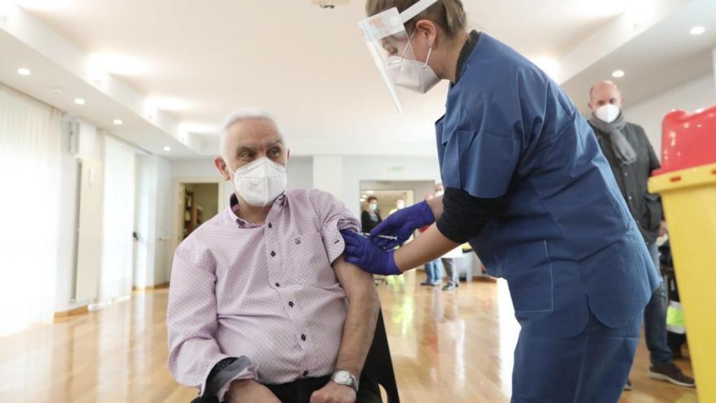 Francisco Guerrero, en la Residencia El Vergel de Navarra
