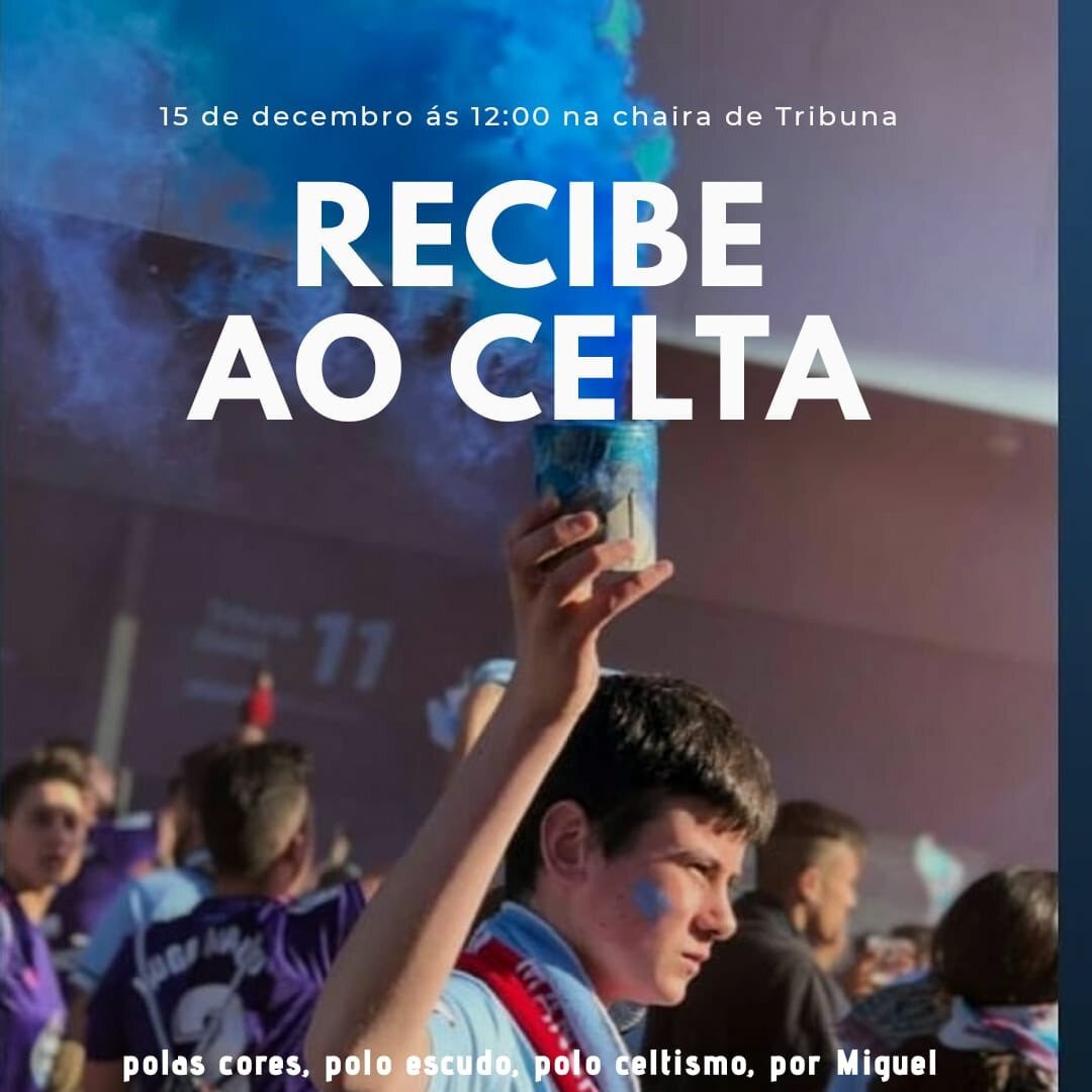 Cartel del recibimiento ante el Mallorca, con la imagen del joven Miguel