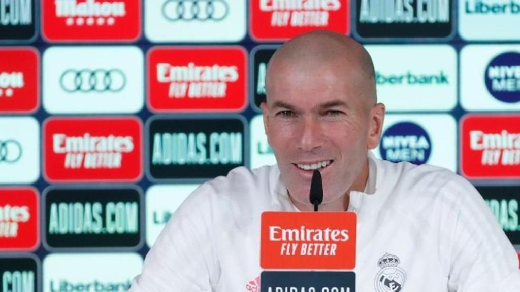 Zinedine Zidane, en rueda de prensa