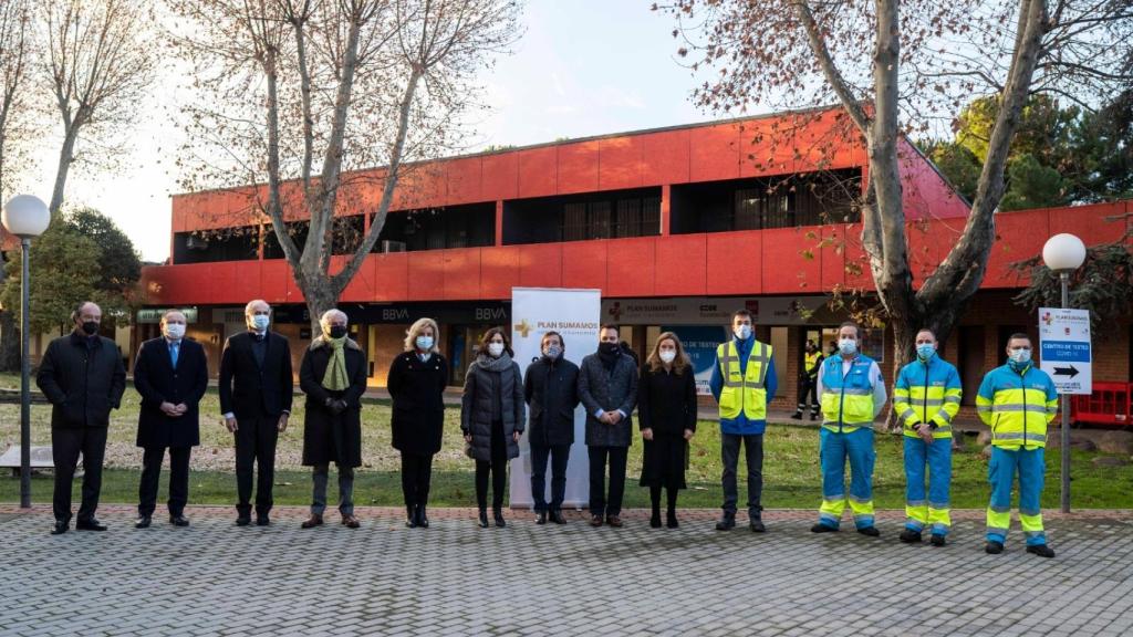 Autoridades en Mercamadrid.