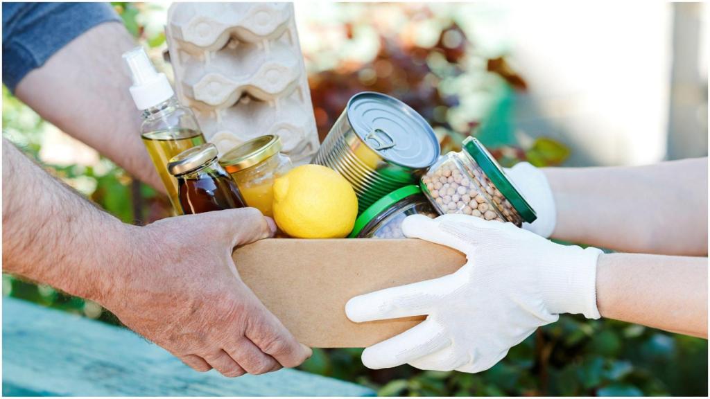 Donación, alimentos.