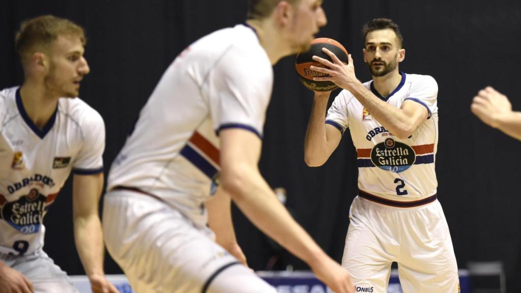 El Obradoiro en un partido de la ACB.