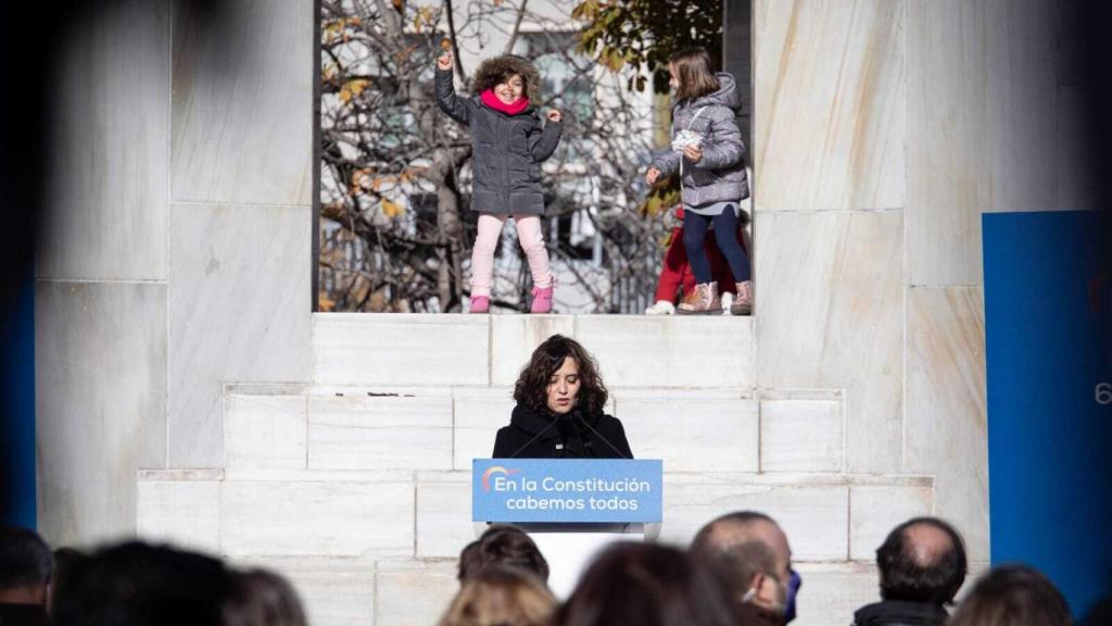 Isabel Díaz Ayuso, en un acto del partido.