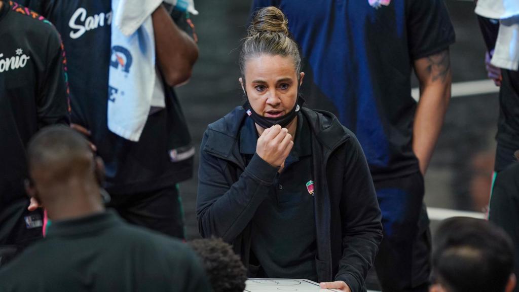 Becky Hammon, durante el partido entre San Antonio Spurs y Los Angeles Lakers