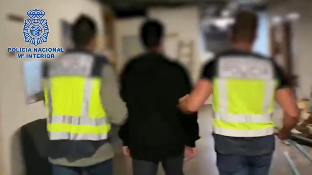 El momento de la detención.