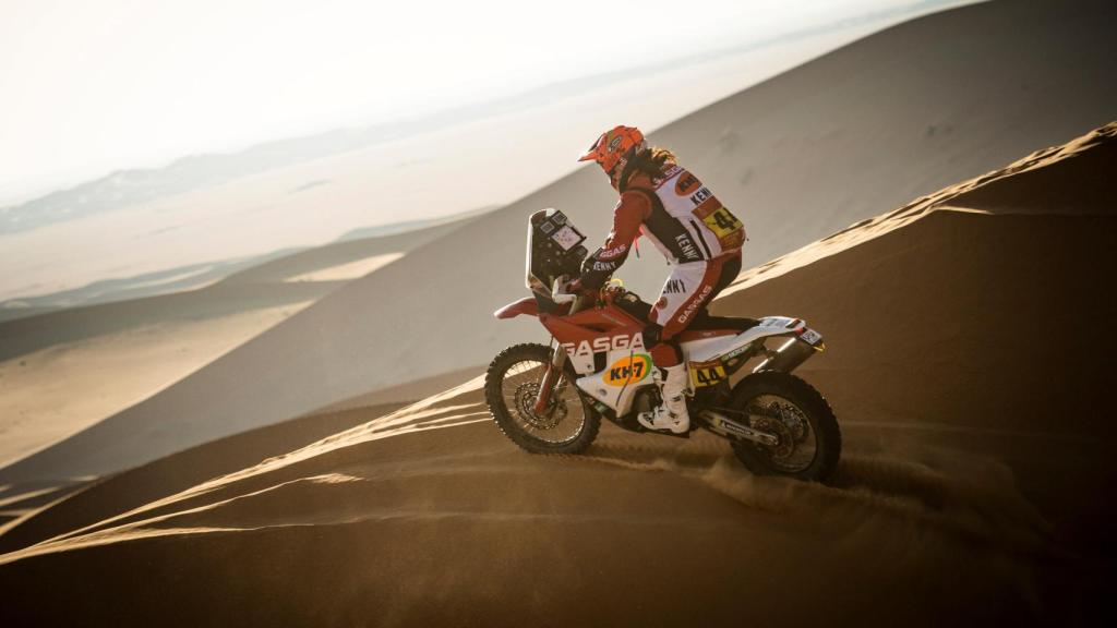 Laia Sanz en la segunda etapa del Rally Dakar 2021