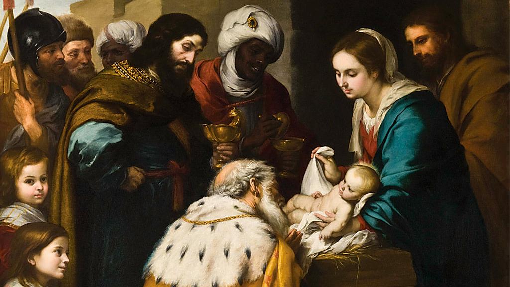 La adoración de los magos.