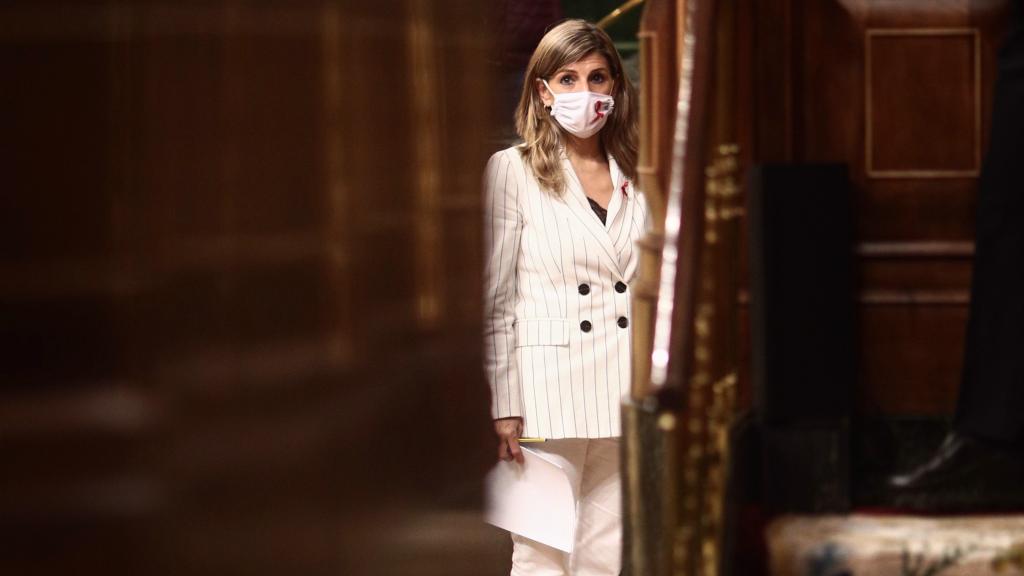 Yolanda Díaz, ministra de Trabajo y Economía Social, en el Congreso.