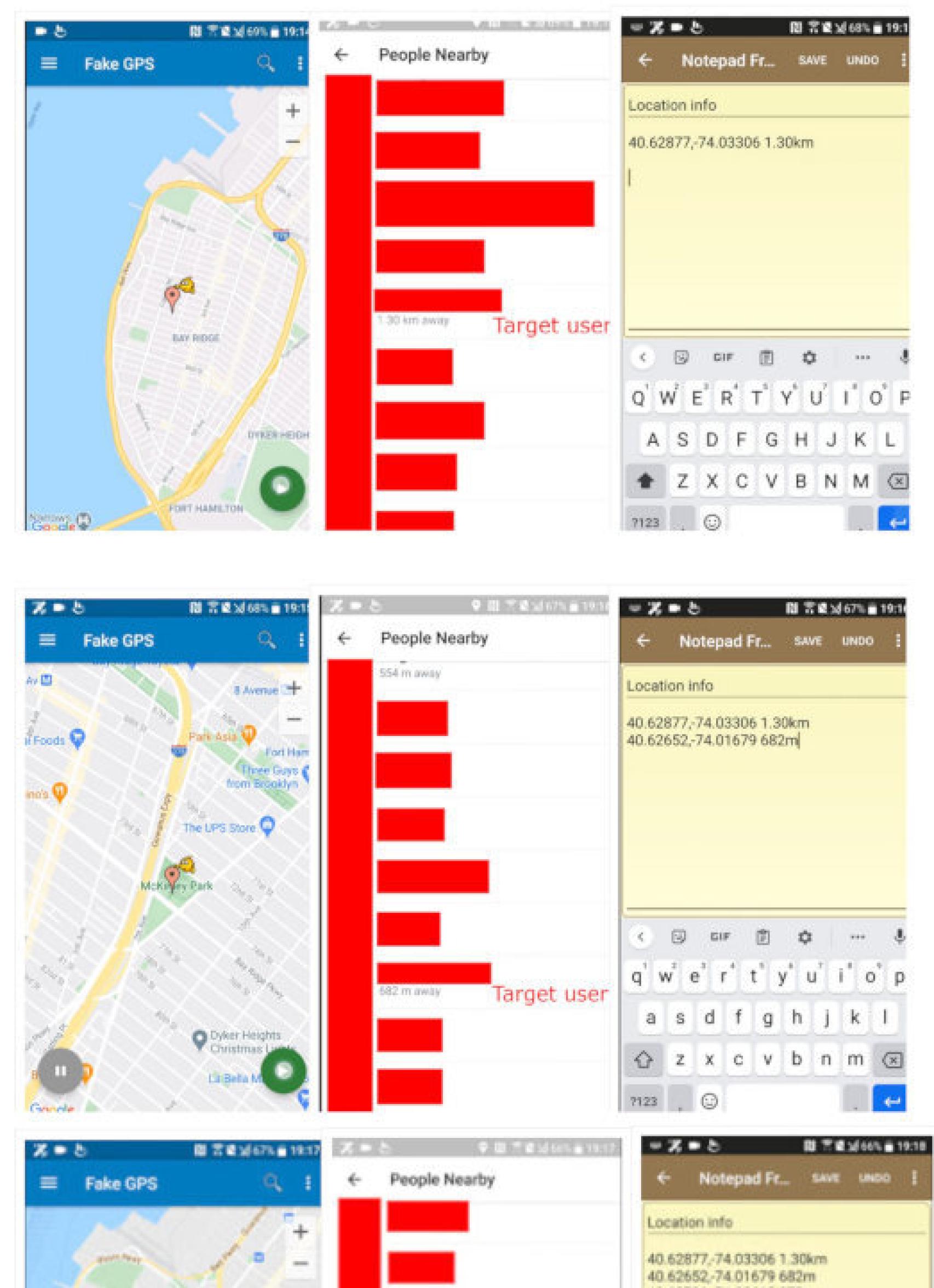 Registro de la localización de Telegram usando un GPS falso