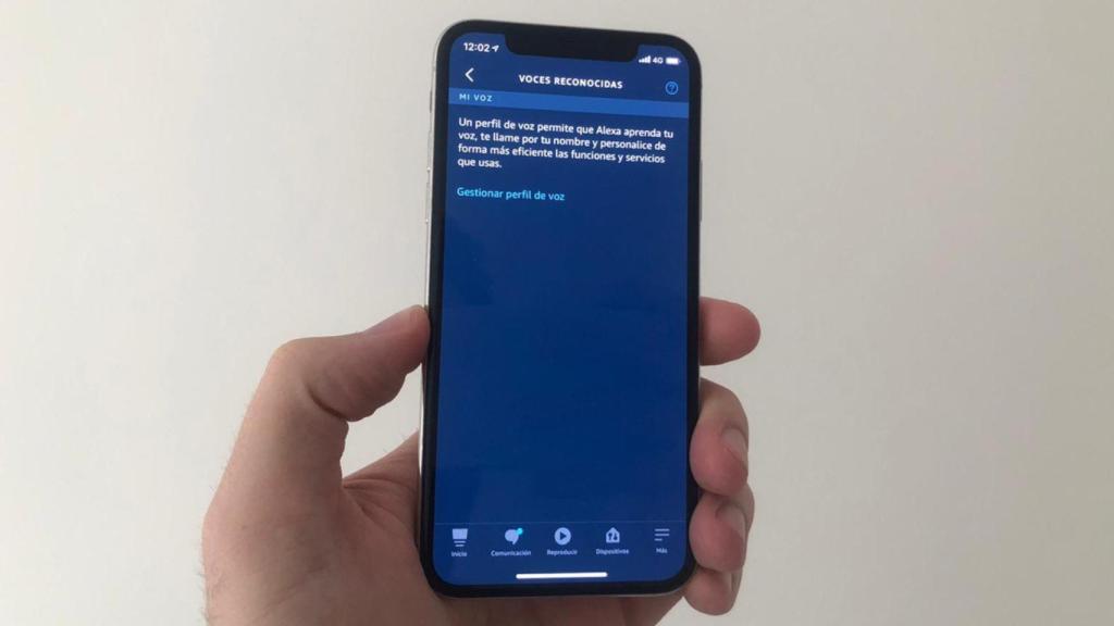 La aplicación de Alexa permite crear un perfil personalizado.