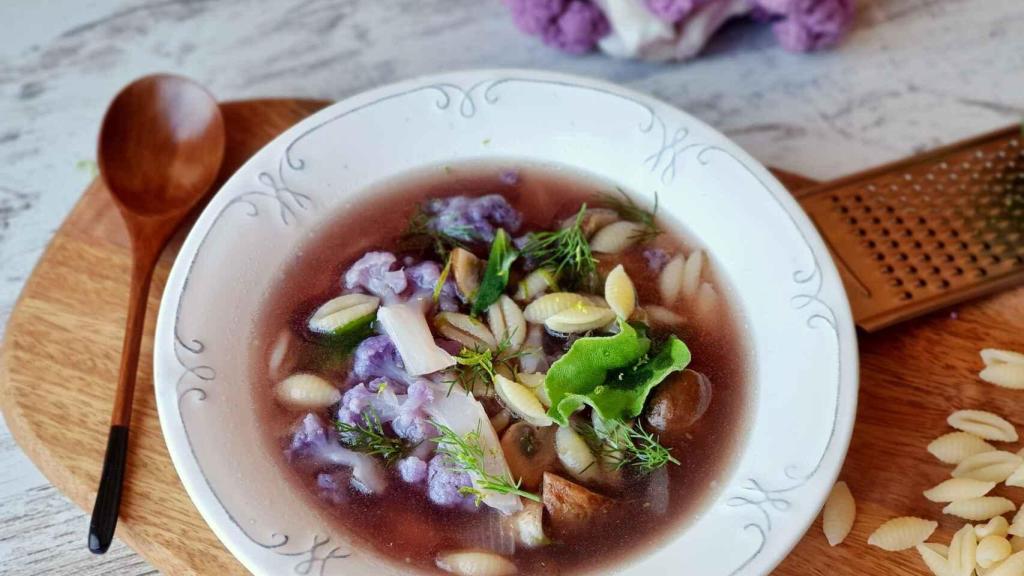 Sopa de pasta y verduras