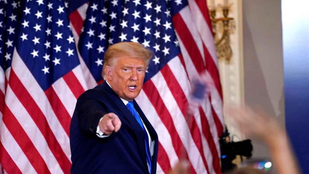 El todavía presidente de EEUU, Donald Trump.