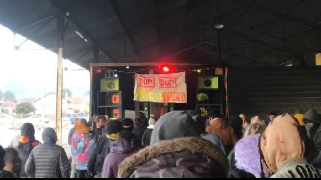 Así bailan en una free party.