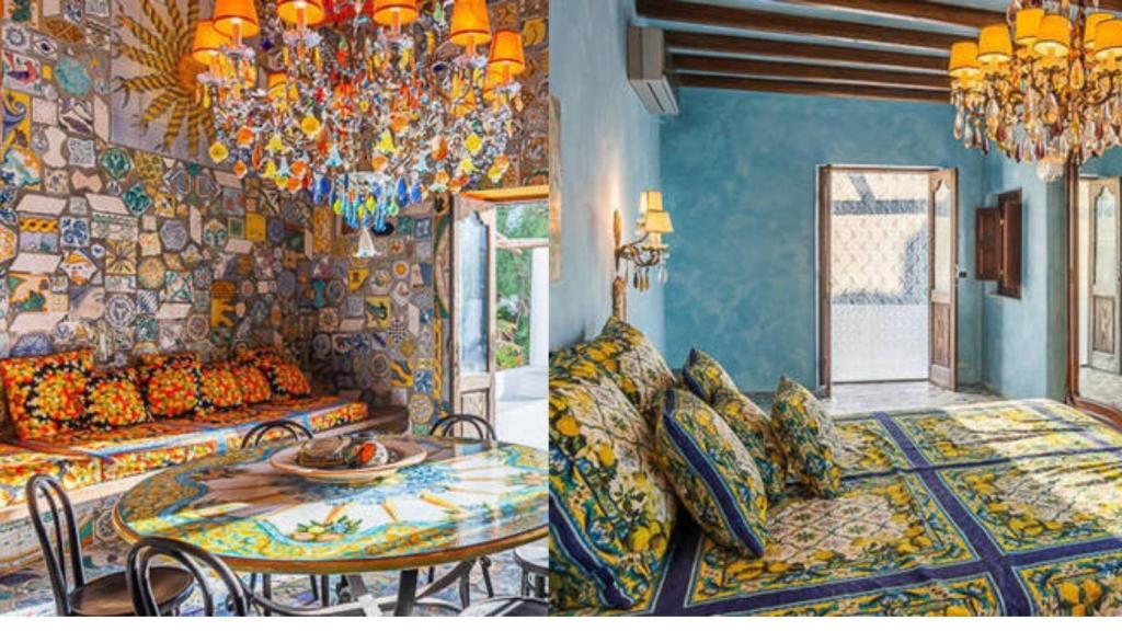 Hay dos estancias de las siete  villa de Dolce & Gabanna que destacan por su diseño.