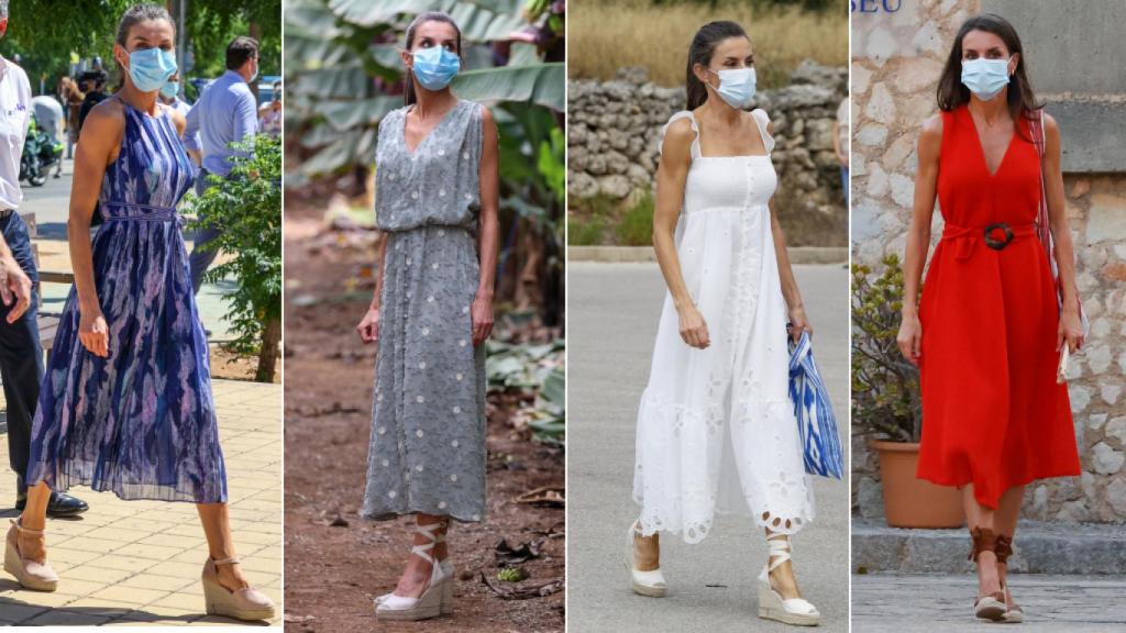 Cuatro 'looks' de estreno que llevó Letizia en verano.
