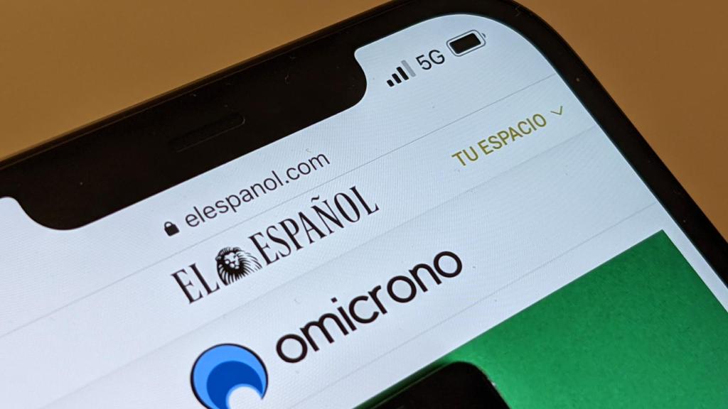 Notch en un iPhone 12.