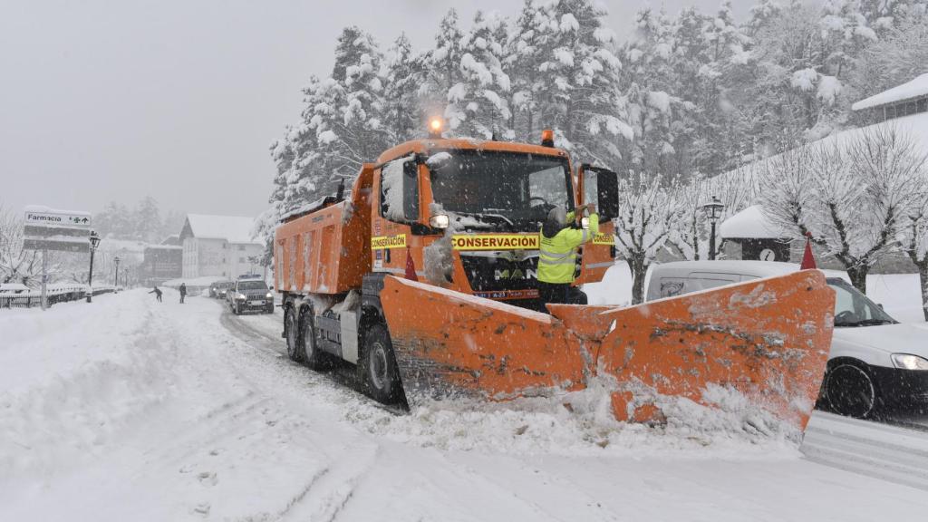 Imagen de una máquina quitanieves.