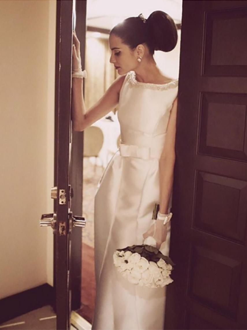 Natalia Jiménez, el día de su boda con Daniel Trueba en 2015.