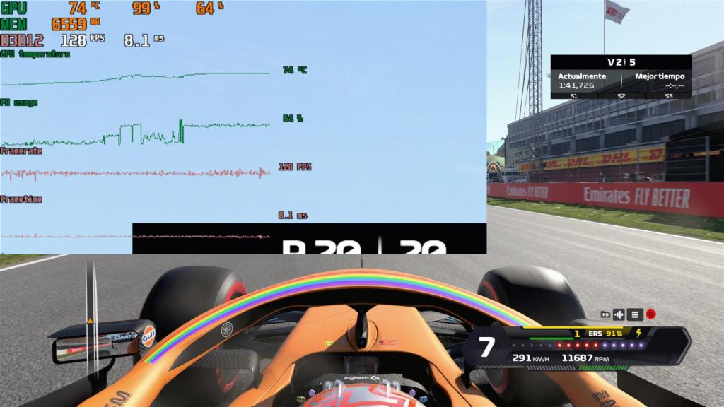 F1 2020 en la RX 6800 XT