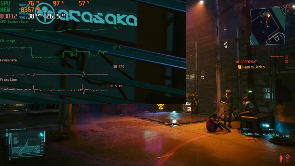 Cyberpunk 2077 en la RX 6800 XT