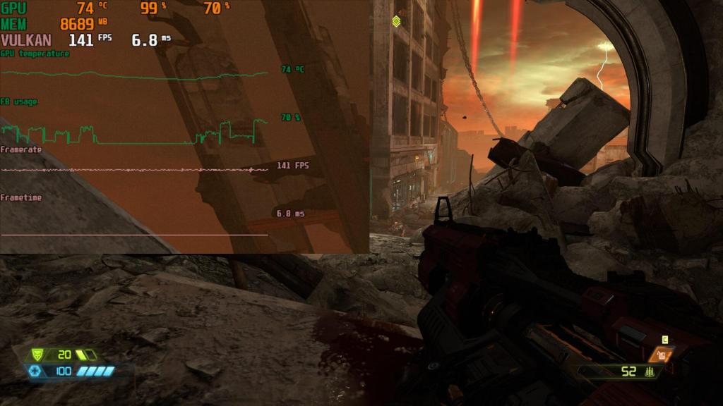 Doom Eternal en la RX 6800 XT