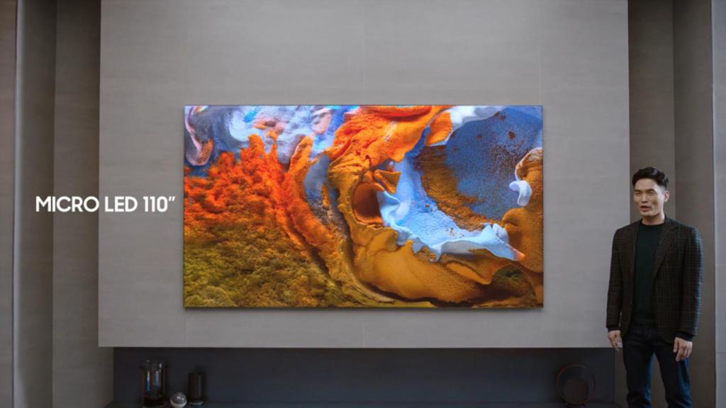 Samsung ha presentado su pantalla micro LED de 110 pulgadas.