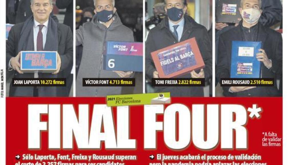 Portada Mundo Deportivo (12/01/21)