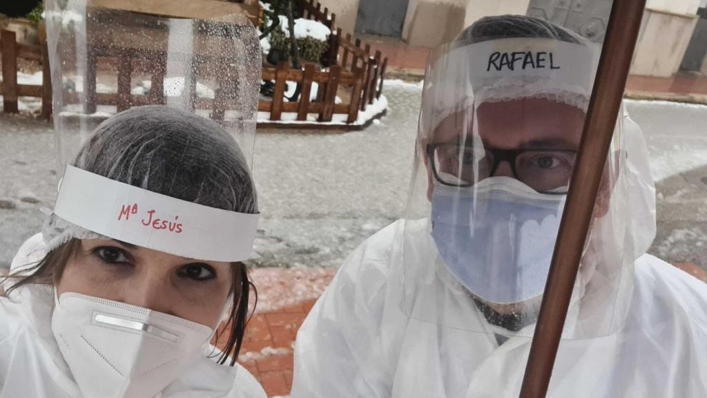 Rafael y su compañera María Jesús durante el pasado fin de semana.