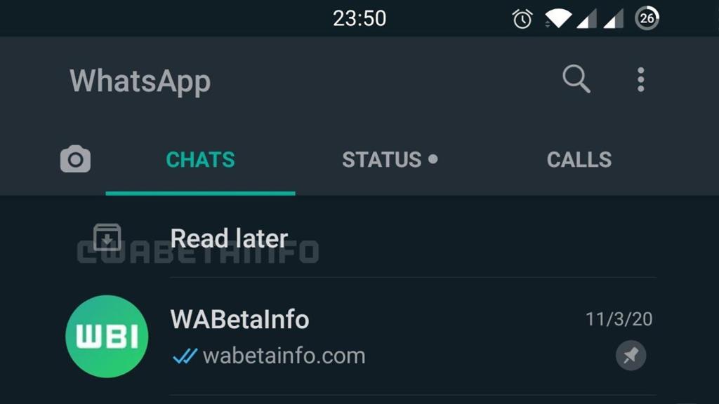 Read Later de WhatsApp.