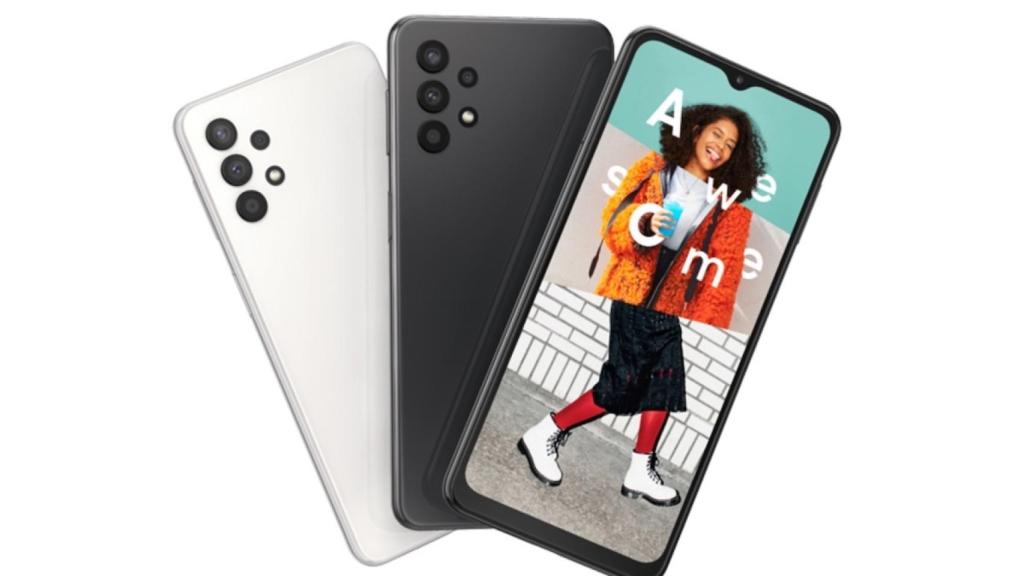 Nuevo Samsung Galaxy M32 en blanco y nego