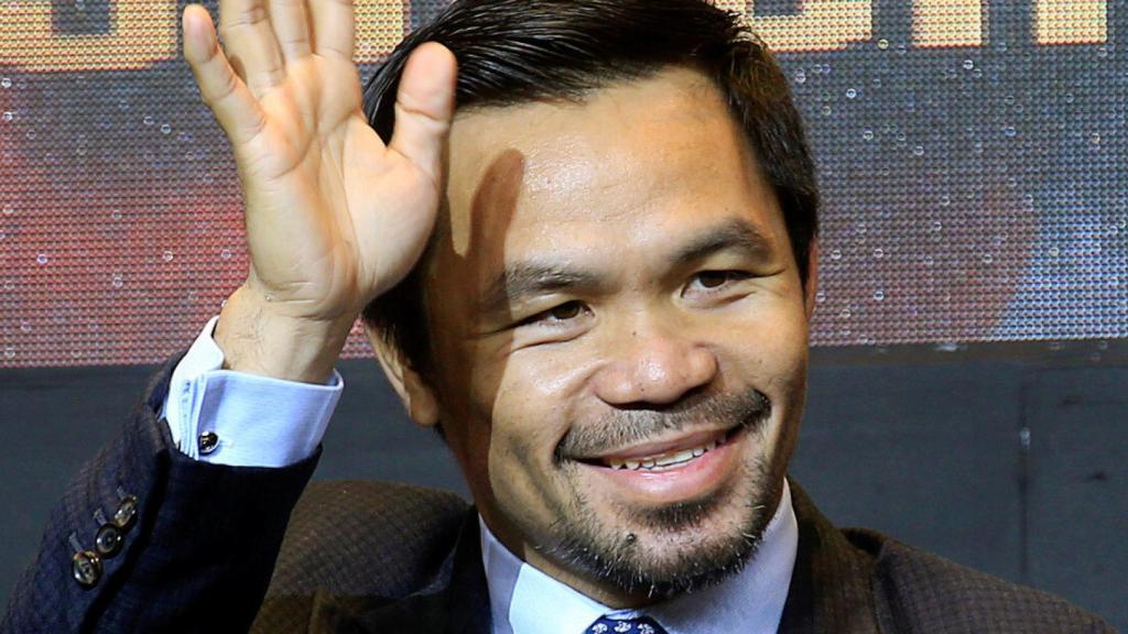 El boxeador filipino Manny Pacquiao