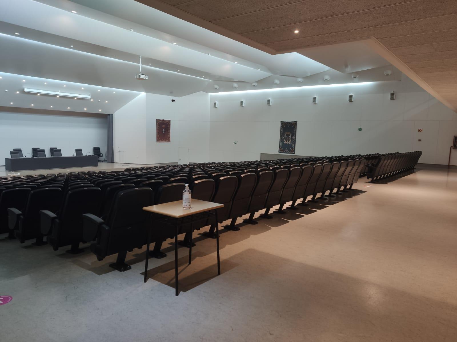 Interior del Aula Magna de la Facultad (Cedida)