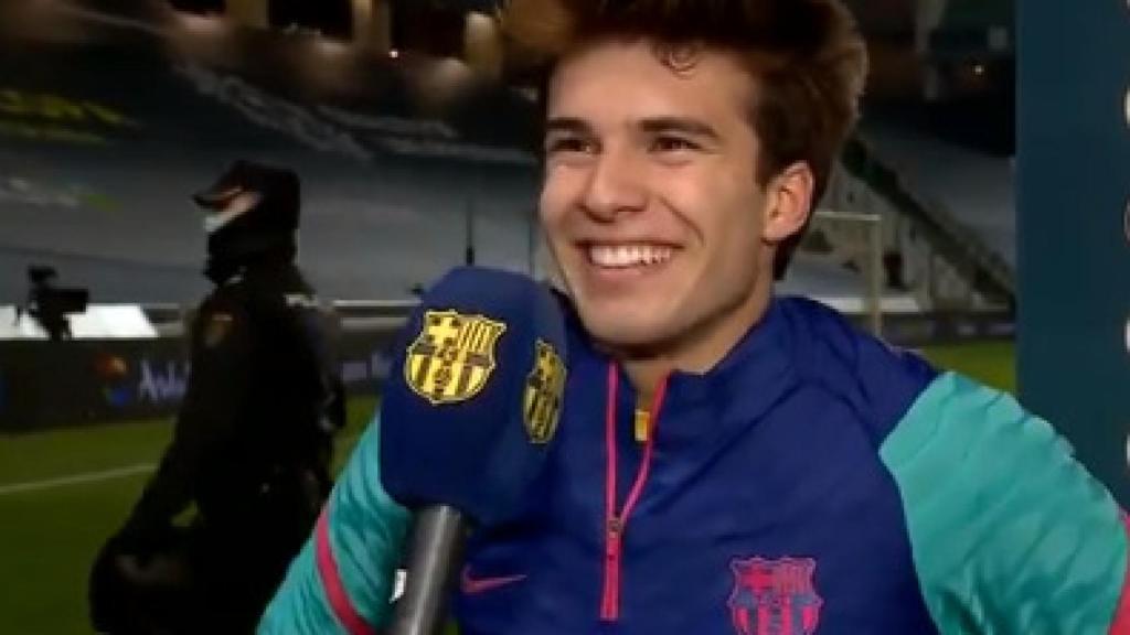 Riqui Puig: Soy un chaval bastante feliz aunque no juegue; tengo familia y tengo salud