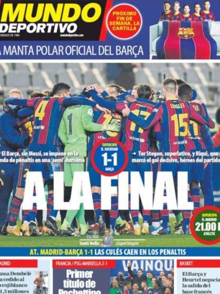 La portada del diario Mundo Deportivo (14/01/2021)