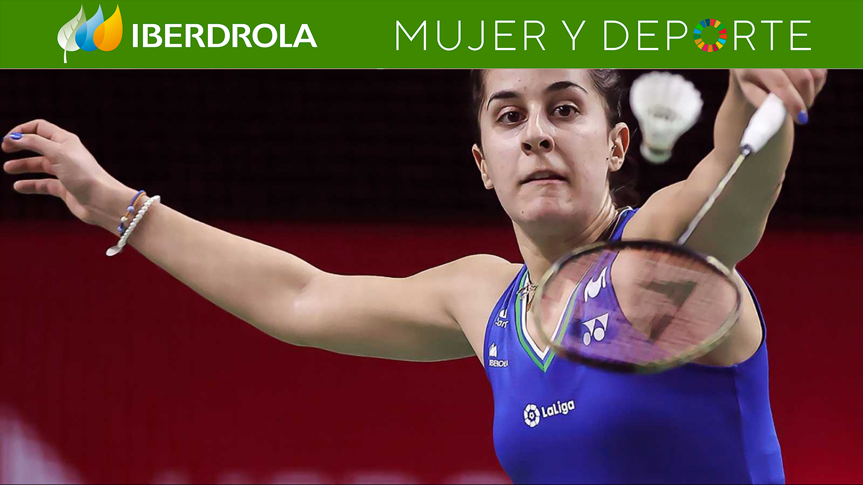 Carolina Marín, durante un partido del Yonex Thailand Open